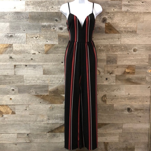 Express Other - Express Striped Maxi Romper